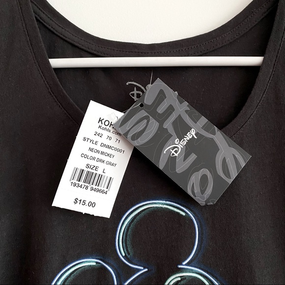 NWT Disney Neon Mickey Tank - Picture 6 of 6